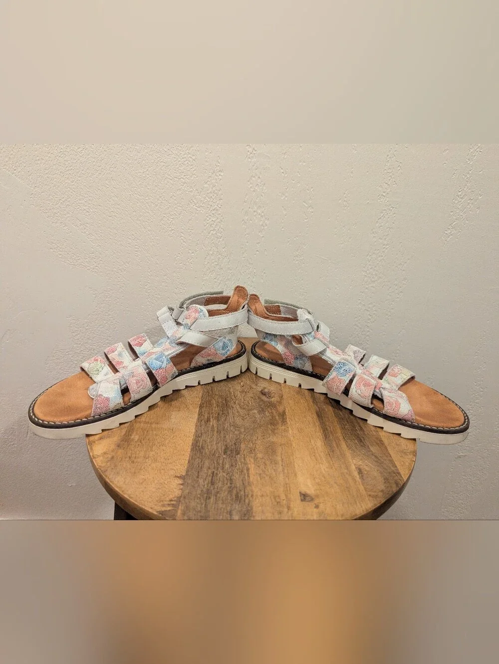 Froddo Girls Floral Multicolor Gladiator Sandals (SIZE 33/1.5-2)